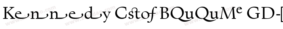 Kennedy Cus Book GD字体转换